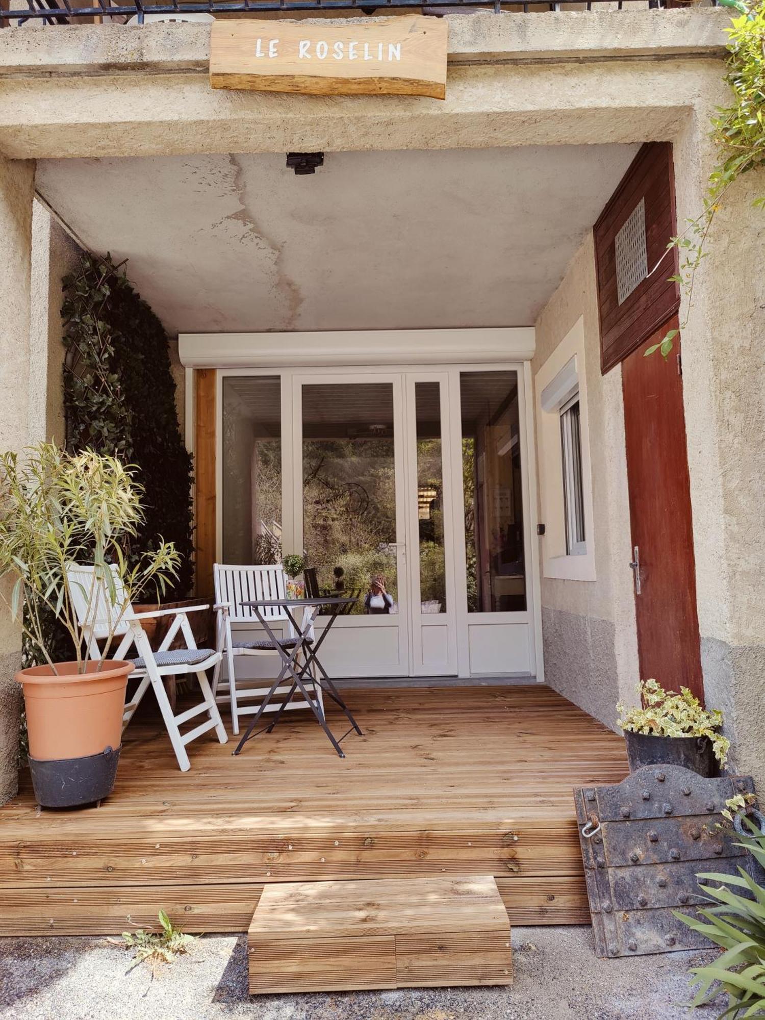 Ferienwohnung Location Marjori - T2 Le Roselin Le Lauzet-Ubaye Exterior foto
